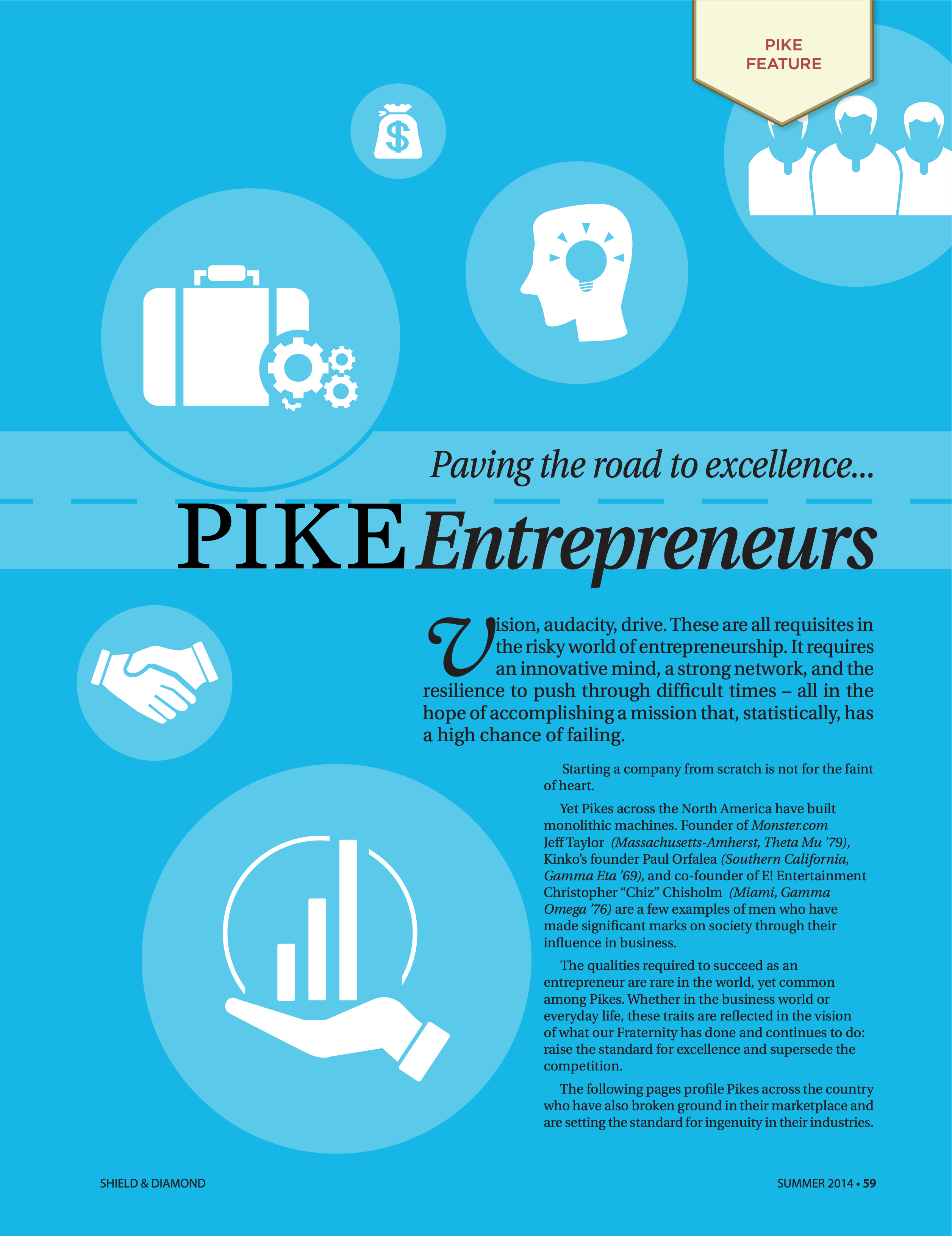Pike Feature: Paving the Road to Excellence... Pike Entrepreneurs, Summer 2014